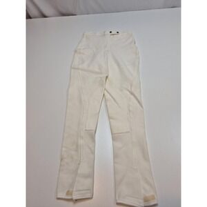 Harry Hall Riding Breeches Womens 26L White Stretch Equestrian Made England